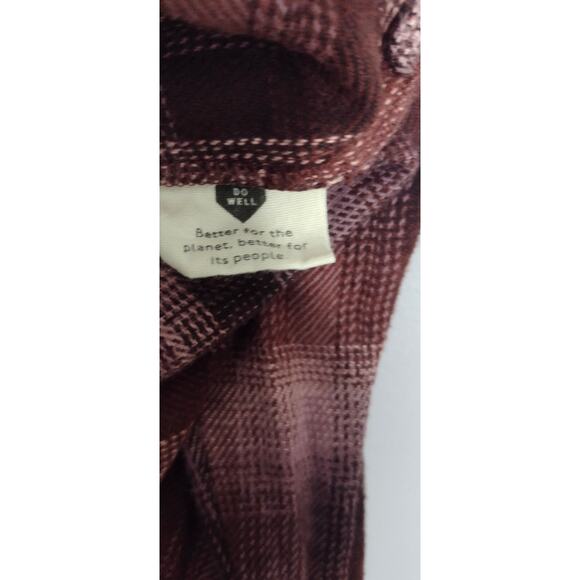 Madewell Womens Pink Plaid Button Front Shirt XL - Picture 11 of 13